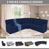 100% Waterproof Recliner Console Cover, Stretch Middle Console Couch Covers for 