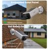 Wansview 2K Wireless Outdoor Solar Security Camera System AI Motion Detection
