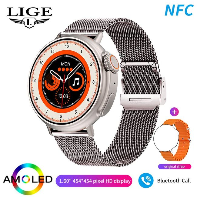 LIGE 2022 Fashion Smart Watch Men Women NFC Smartwatch