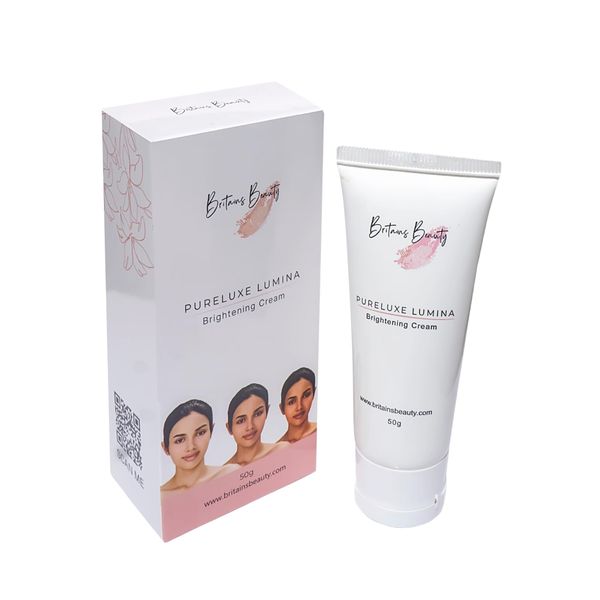 Britains Beauty Pureluxe Lumina Brightening Cream - Advanced Skin Tone Corrector, 50g | Hydrating, Paraben-Free, and Cruelty-Free