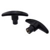 E-outstanding 2PCS Black M8x80 T-Knobs Female Thread Plastic Clamping Hand T Knobs Handles
