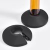12 Pack Plastic Radiator Pipe Covers Pipe Collars for 15 mm Diameter Pipe (Black)