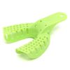 BONEW 10x Dental Impression Trays Plastic Tooth Tray U Shape Teeth Holder Tools Green