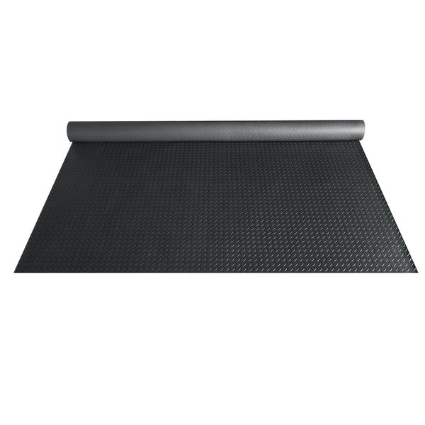 Garage Floor Mat Diamond Protect Cover Trailer PVC 2.5mm Thick 4.6x20 Ft