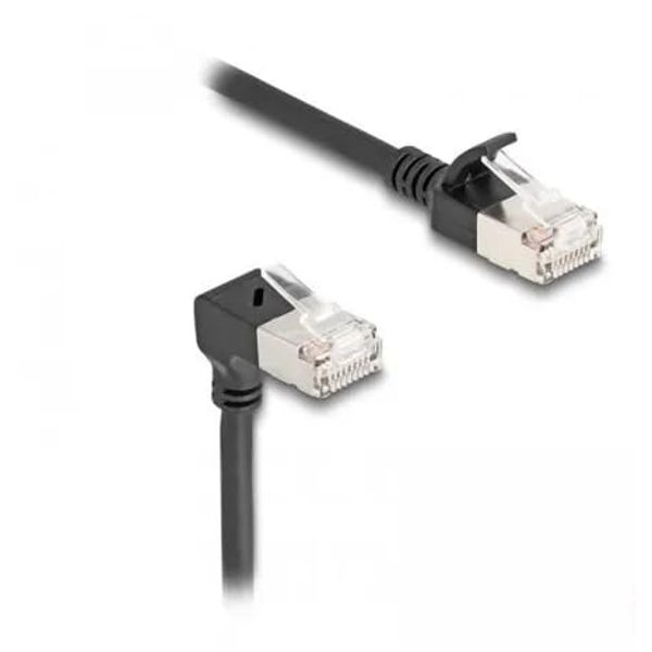 DeLOCK 80304 - Patchkabel Cat.6a, S/FTP, 0,5m, schwarz