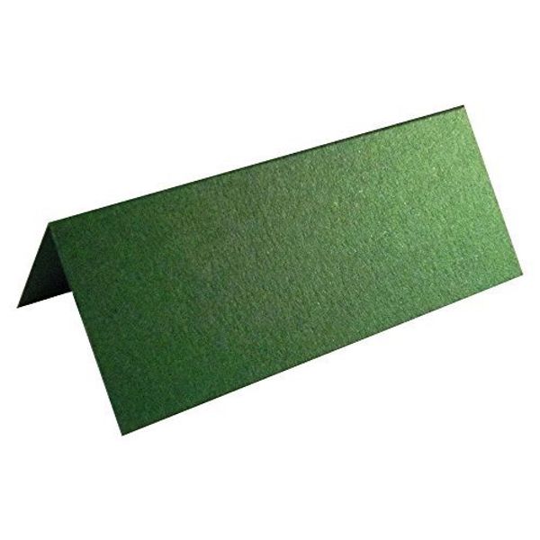 UK Card Crafts 100 Dark Green Blank Table Name Place Cards, Ideal For Parties Or Wedding's