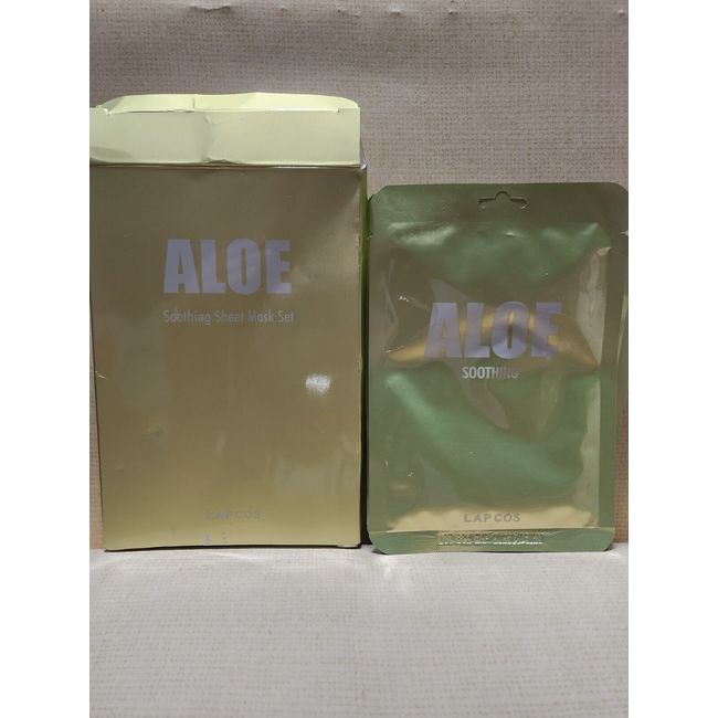 Lapcos Face Sheet Mask Aloe/Soothing/ Set Of 4 Masks New Exp 2025