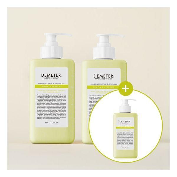 Demeter Home Spa Scrub Body Wash Lemon Verbena 500ml 2+1