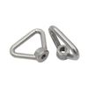 4Pack M8 Triangle Eye Nut 304 Stainless Steel, Ring Lifting Eye Nuts, Eyelets