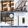 Muzata 36''x2''x2'' Side Mount Cable Railing Post Fit for 25-35 Degrees PF01