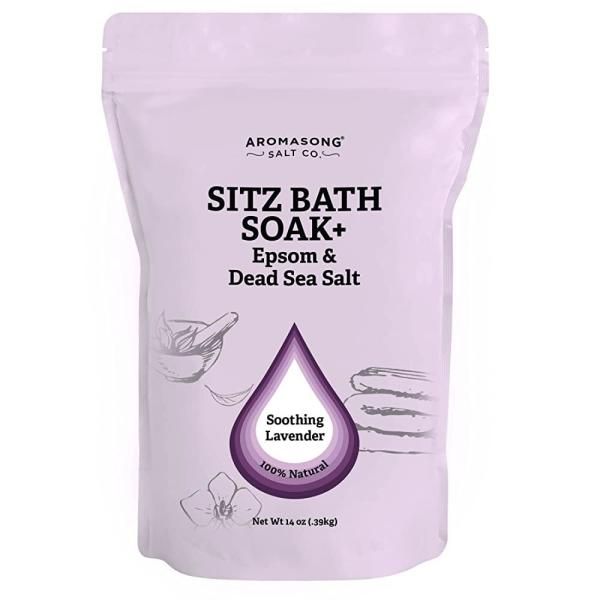 Aromasong Bath Bath Sitz Sitz Bath Salt for Hemorrhoids with Oak Dead Sea Salt, Epsom Salt and Lavender Essential OilUSA