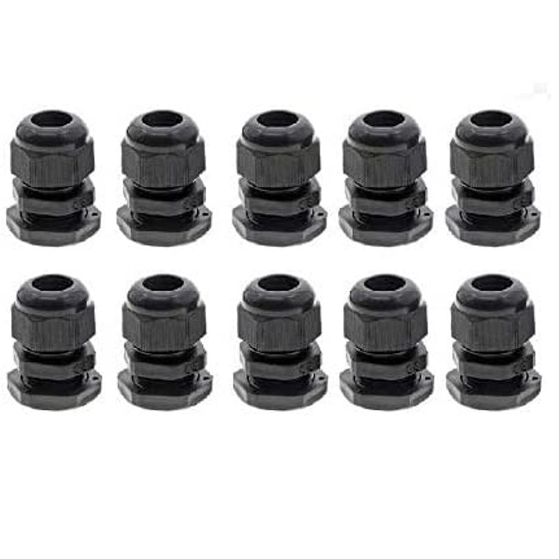 40x Kabelverschraubungsset IP68 – PG7 Bis PG16, Einstellbar 3-15mm, Aus PA66 Nylon Nylon PA66 Kabeldurchführung