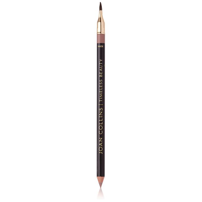 Joan Collins Timeless Beauty Contour Duo Lip Pencil with Brush, Nude