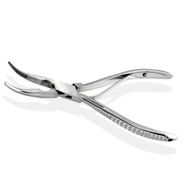 ADROIT 8" (20.3 cm) Stainless Steel Angled Needle Nose Pliers | Ideal for Fishing & Tackle Tasks