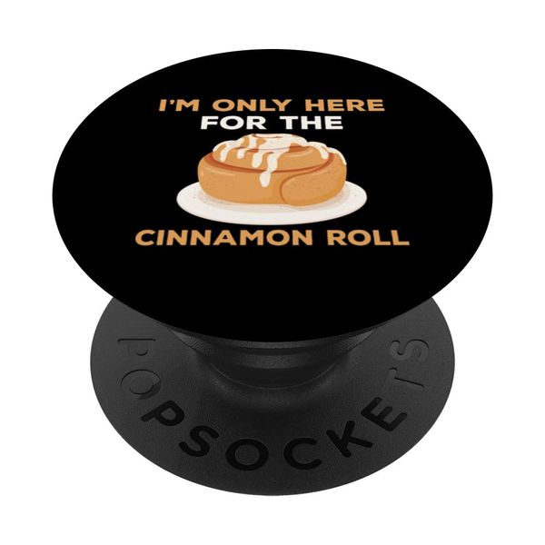 Funny Cinnamon Roll Saying Love Baked Bun PopSockets Swappable PopGrip