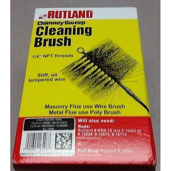 Rutland-Chimney-Sweep-16408/ 8" Round-Wire-Brush For Masonry Flue