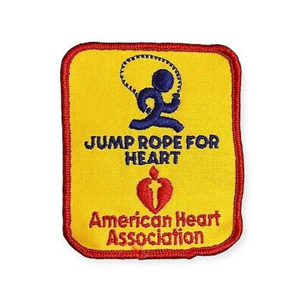 Jump Rope For Heart AMERICAN HEART ASSOCIATION Patch - Cardiovascular Health