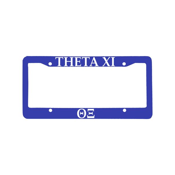 Officially Licensed Theta Xi License Plate Frame - Blue