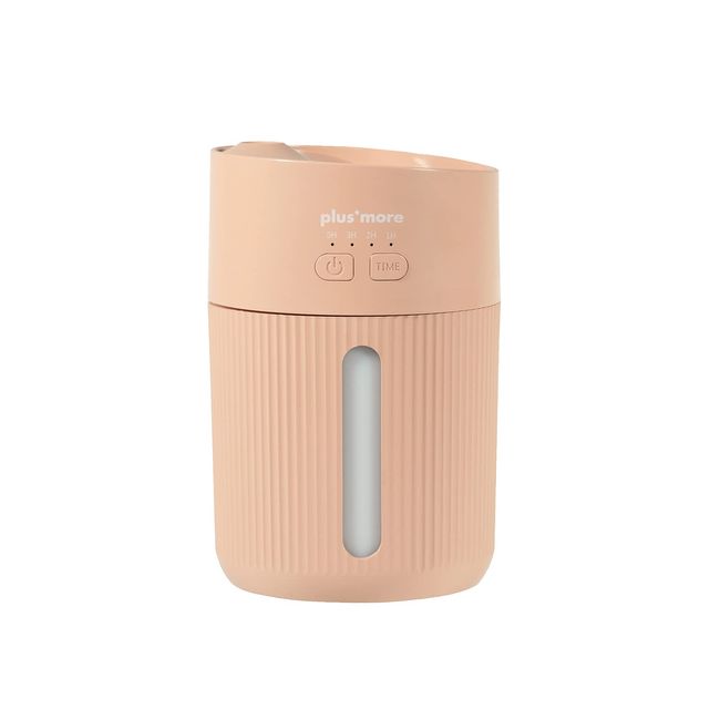 plus more MO-HF019 Rechargeable Cordless Top Water Humidifier (Pale Red)