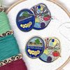 Cookie Tin Craft Supplies Needle Minder - Black