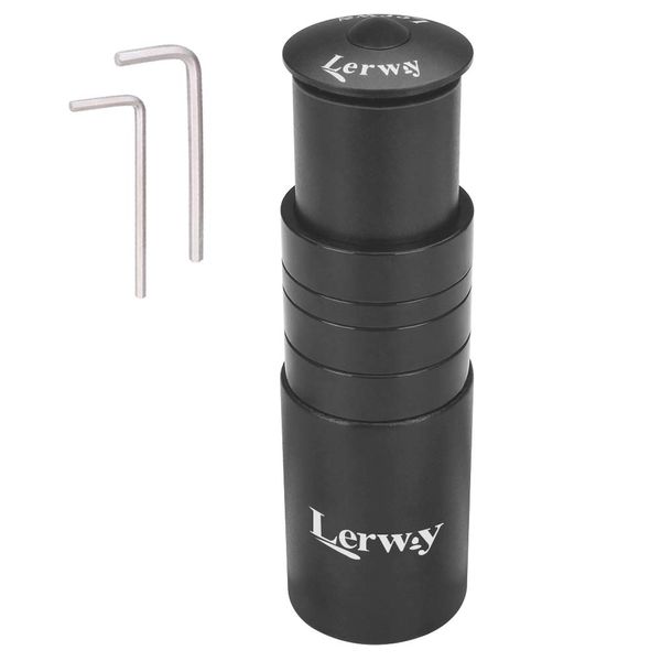 LERWAY Fahrrad Vorbau Höhenadapter Lenkererhöhung für Radsport MTB Mountainbike Lenker Legierung Aluminium 28.6mm 1 1/8" 120mm mit Sechskantschlüssel Schwarz