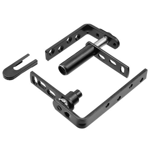 Coshar Swinging Cafe Doors Double Door Hinges Swinging Door Hardware Black for Coffee Shops, Bars or Courtyards, Medium, 2Pcs