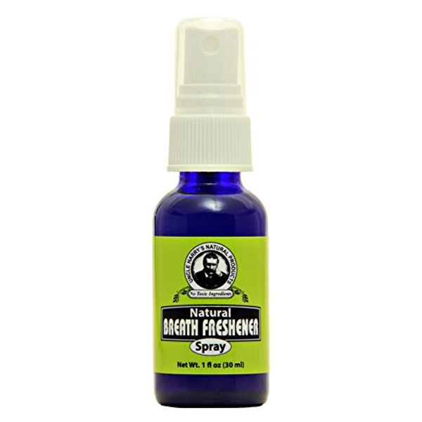 Uncle Harry’s Natural Products Breath Freshener Spray with Pure Organic Pacific Northwest Peppermint Oil and Colloidal Silver – Aids Digestion, Cleanses Mouth, Keeps Breath Minty Fresh, 1 Fluid Ounce