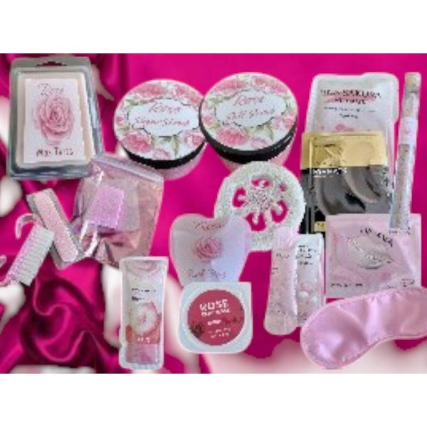 Mother's Day Rose Spa Gift Set (all pictured items included)