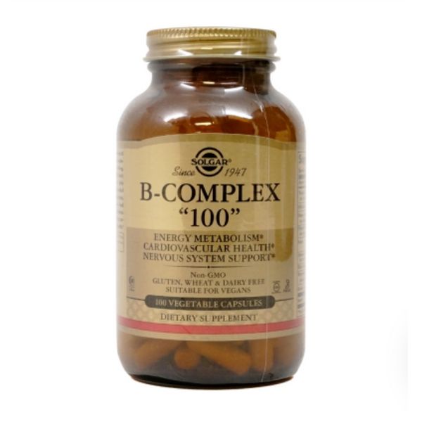 Solgar Vitamin B Complex Vitamin Supplement 1 Bottle 100 Pills