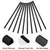 PATIKIL 10mm Binding Bars, 20 Pcs Plastic Binding Bars Slide Grip 70 Sheets Capacity A4 Binding Bars for Report Cover Office Study, Black