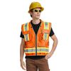 AYKRM Class 2 Heavy Woven High Vis Reflective work security construction vest