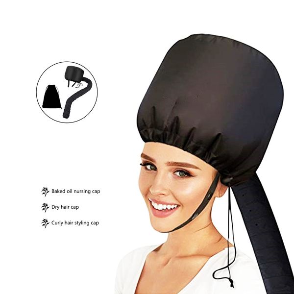 Hadio Bonnet Hood Hair Dryer for Home & Salon Use, Portable Hair Dryer Cap for Deep Conditioning & Heat Therapy, Ideal Hair Steamer for Healthy Hair - Hooded Dryers for Hairdressing and Styling