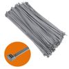 KafTon 50 Pack Grey Cable Ties (50 Pack - 200mm x 4.8mm - Grey)