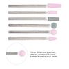 6pcs Nail Drill Bit Sets, Tungsten Steel Nail File Bits Nail Art Tools For Acrylic Nails, Electric Nail File Acrylic Gel Nail Bit Kit, Cuticle Remover Bits for Manicure Pedicure, Home Salon [JG #5]
