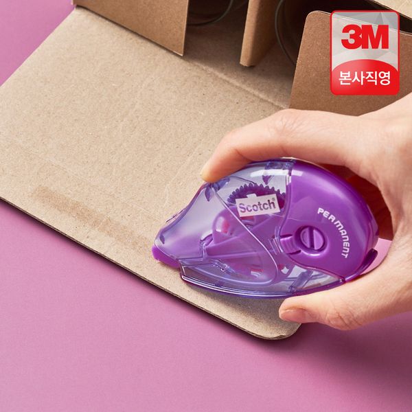 3M Scotch Full Tape Transparent Double-Sided Tape Dispenser 017D (8.4mmx8m)