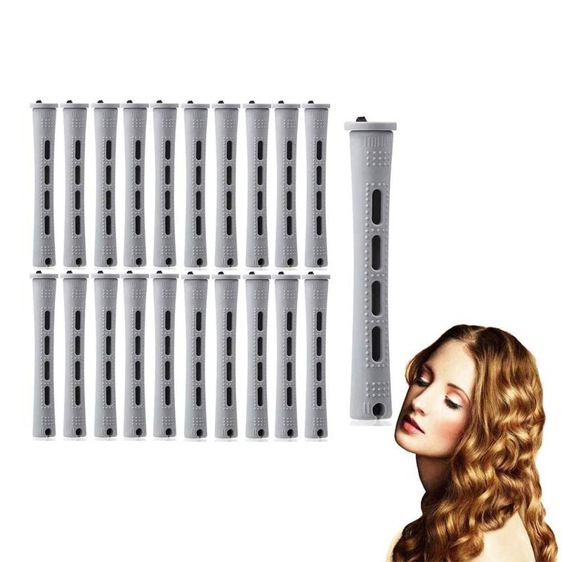 20Pcs Hair Rollers Hair Perm Rods Set 5 Sizes Hair Rollers Plastic Cold ...