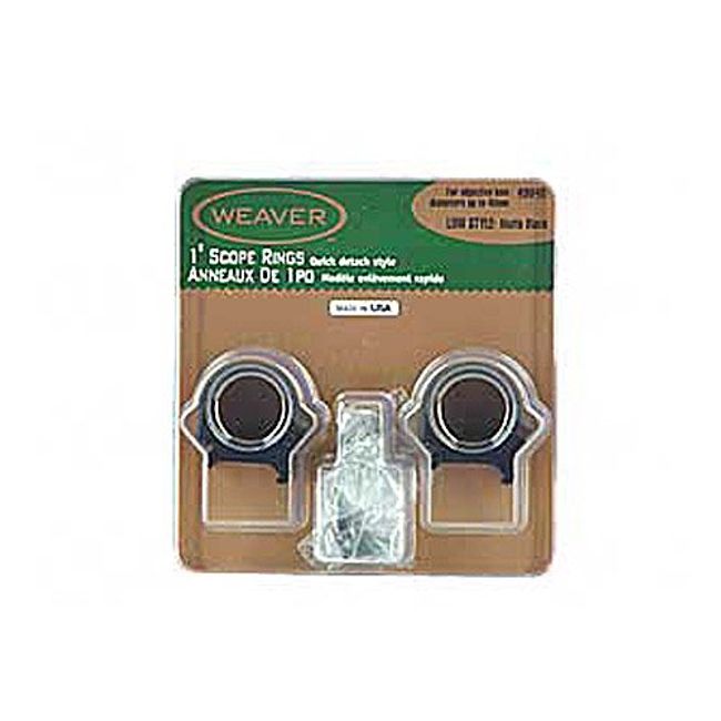 WEAVER Detachable 1-Inch Low Top Mount Rings