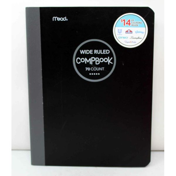 Mead Wide Ruled Compbook 70 Count