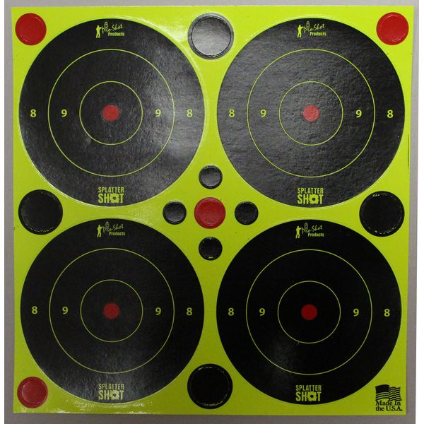 Pro Shot SplatterショットBullseye with Pasters、3インチ
