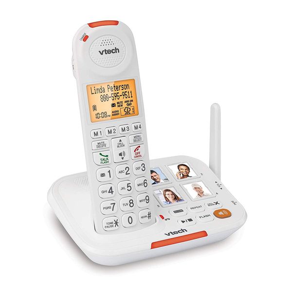 VTech Amplified Cordless Senior Phone with Answering Machine, Call Blocking, 90dB Ringer, Audio Assist, Big Buttons