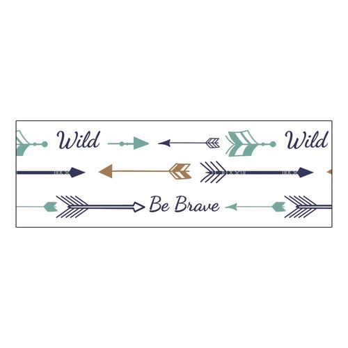 Nasogastric or Oxygen Tube precut Adhesive Tape Be Brave Arrows x 10 Pack. (Left Side)