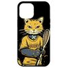 iPhone 15 Pro Max Cat Lacrosse Stick Lax Player Kitten Cat Lover Case