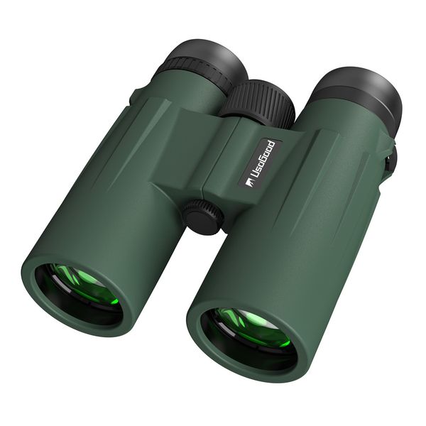 usogood Binoculars for Adults with BaK-4 Prisms & FMC Lens, 12x50 Green Binoculars for Bird Watching Traveling Hiking Hunting and Stargazing