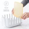 YouCopia Reusable Silicone, White, Bag Drying Rack and Bin Set