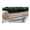 G.B.S Adjustable DE Butterfly Razor Stainless Steel Knurled Handle