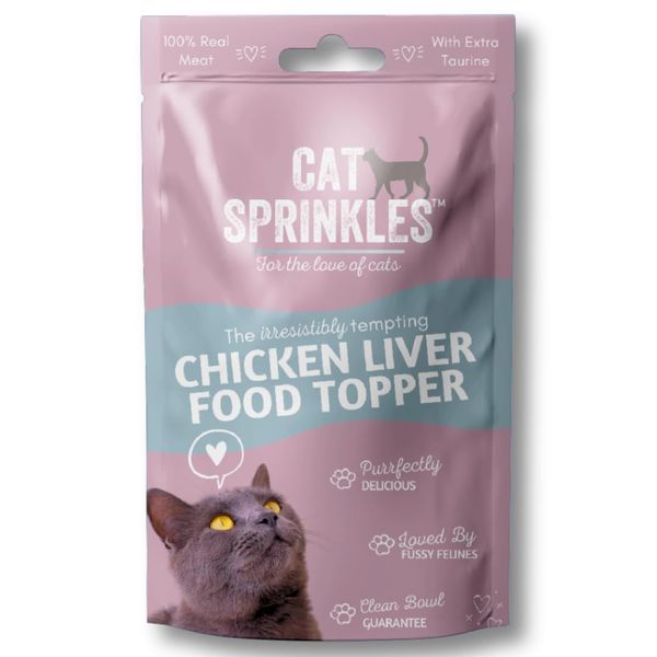 Cat Sprinkles Hydrolysed Cat Food Topper - Chicken Liver Flavour - 80+ Servings