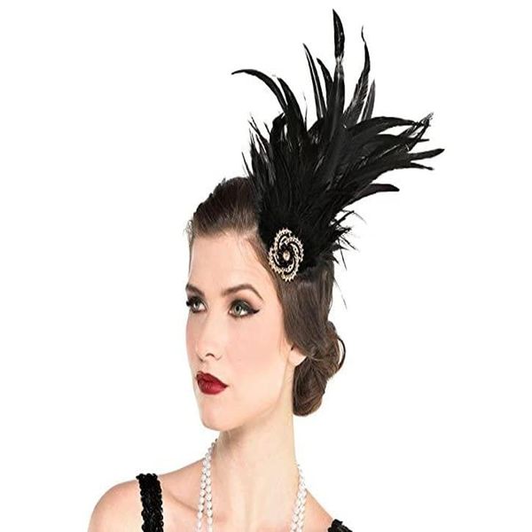 Roaring 20's Hair Clip - One Size | Black - 1 Pc.