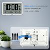 WallarGe Auto Set Digital Wall Clock Battery Operated, Desk Clocks with Tempe...