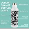 Typhoon Pure 800 ML Stainless Steel Colour Changing Leopard Print Drinks Bottle