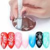 2Pcs Nail Brush Sponge Picking Dotting Gradient Pen Ombre Art Tool Head Dual Tip